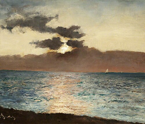 Seascape, Le Tréport, 1880, Alfred Stevens