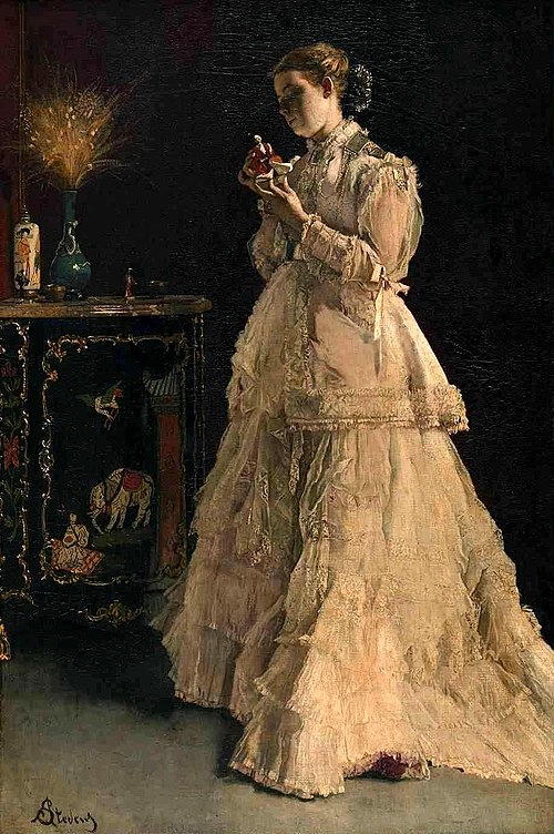 La dame en rose, 1866, Alfred Stevens