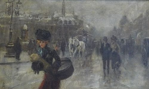 Elégants sur les Boulevards, 1888, Alfred Stevens