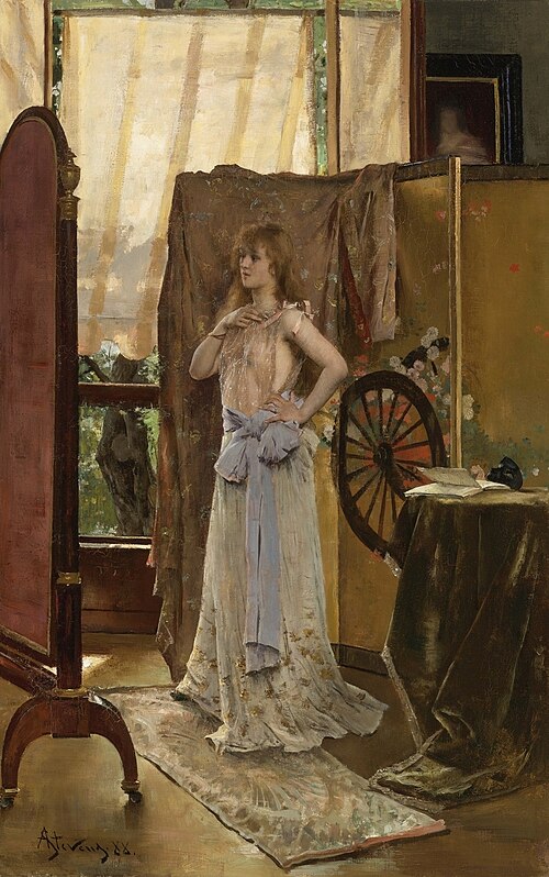 L'Étude du Rôle, 1888, Alfred Stevens