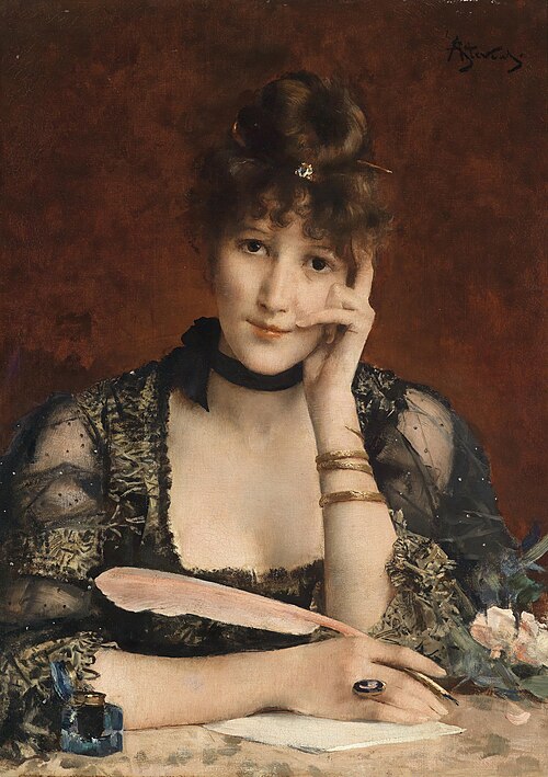 The Letter, , Alfred Stevens