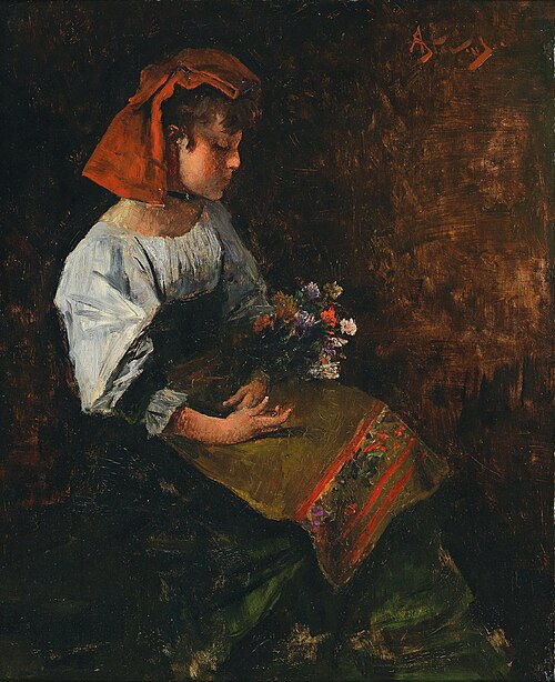 Young Italian woman, 1907, Alfred Stevens
