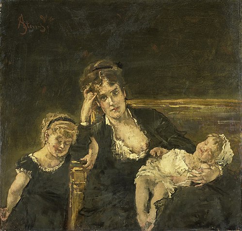 the widow, 1878, Alfred Stevens