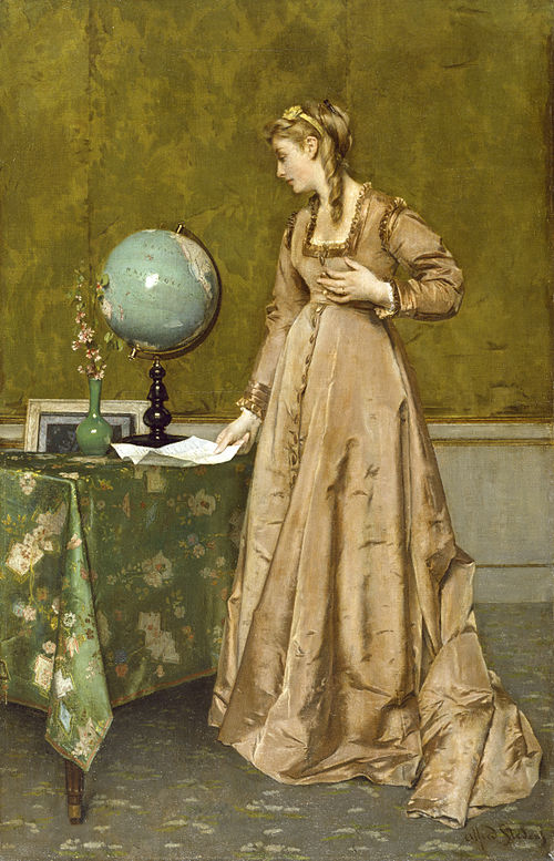 News from Afar, 1860, Alfred Stevens