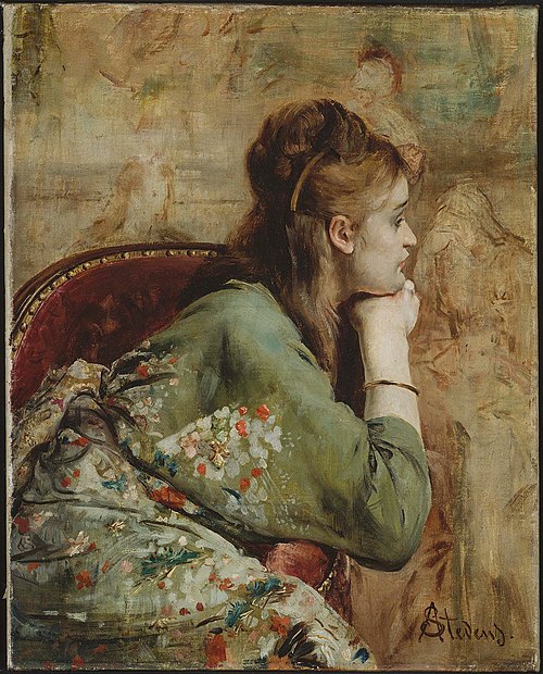 Meditation, 1872, Alfred Stevens
