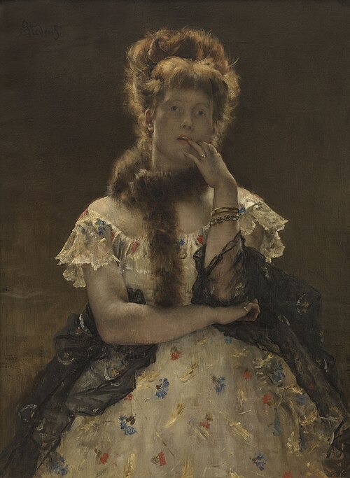 The Parisian Sphinx, 1867, Alfred Stevens