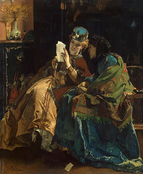 Pleasant Letter, 1860, Alfred Stevens