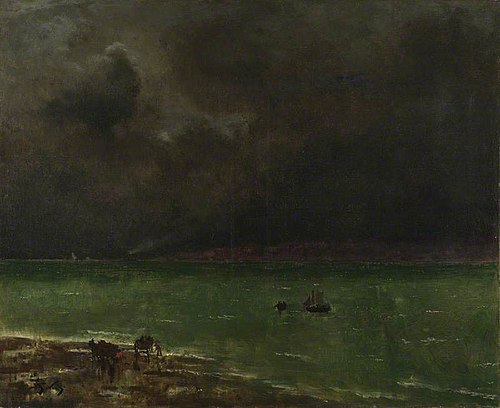 Storm at Honfleur, 1890, Alfred Stevens