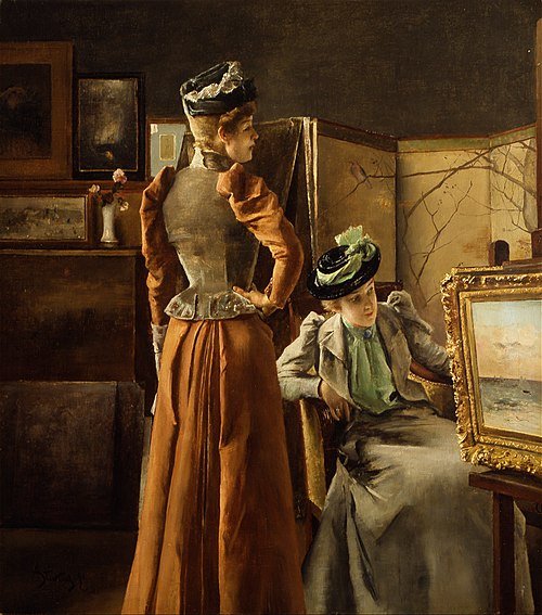 Visit to the Studio, 1891, Alfred Stevens