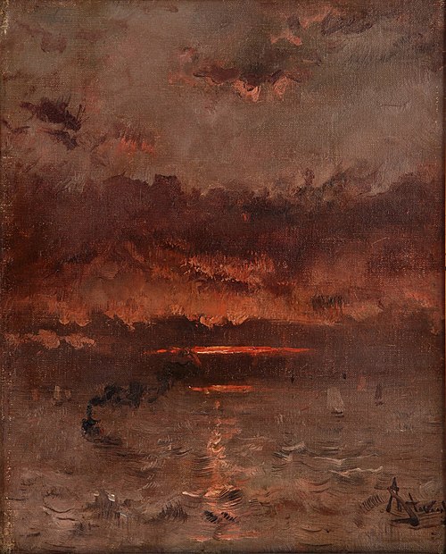 Puesta de sol (Marina), , Alfred Stevens
