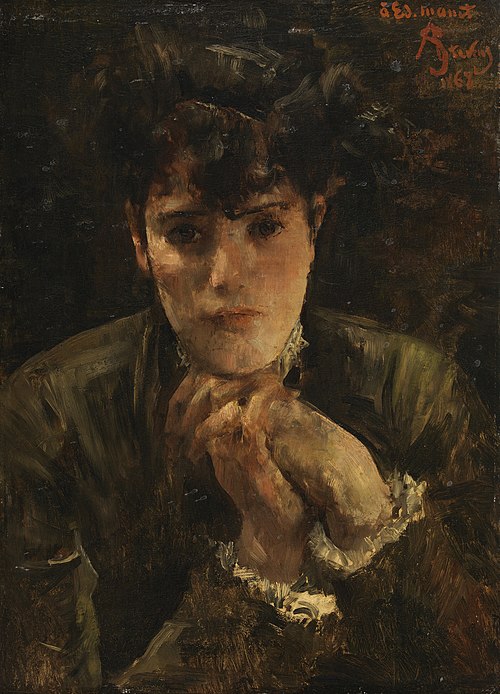 Portrait of a Young Woman, 1868, Alfred Stevens