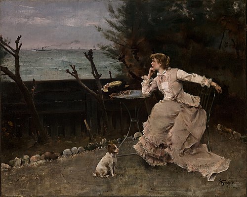 In Deep Thought, 1881, Alfred Stevens