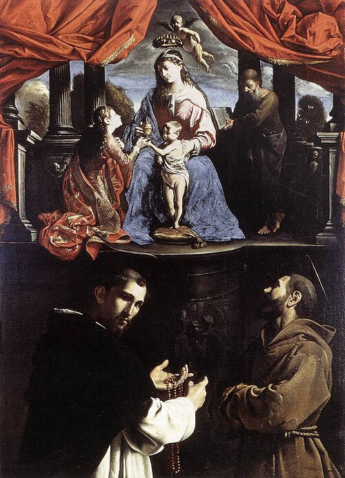 Le Mariage mystique de sainte Catherine, 1632, Pietro Paolini