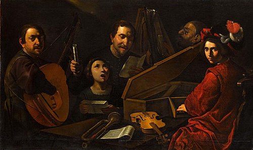 Concert de musiciens et de chanteurs, 1625, Pietro Paolini