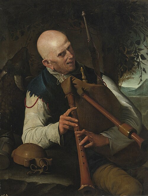 A Bagpiper, 1681, Pietro Paolini