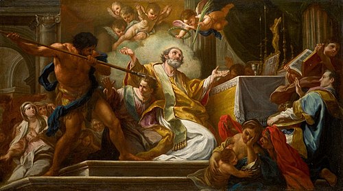 The Martyrdom of Saint Matthew, , Sebastiano Conca
