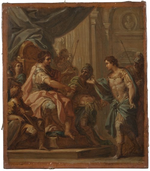 David and Saul. Study, , Sebastiano Conca