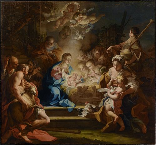 The Adoration of the Shepherds, 1720, Sebastiano Conca