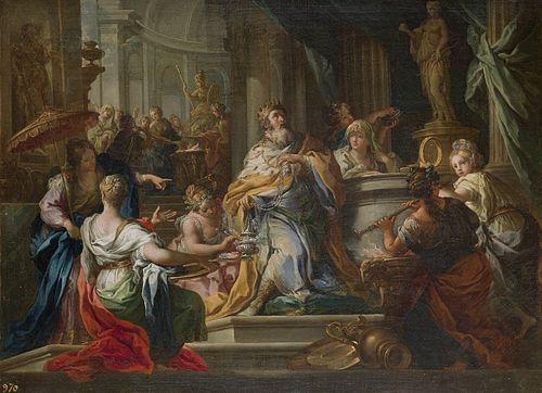 Solomon worshipping Idols, 1750, Sebastiano Conca