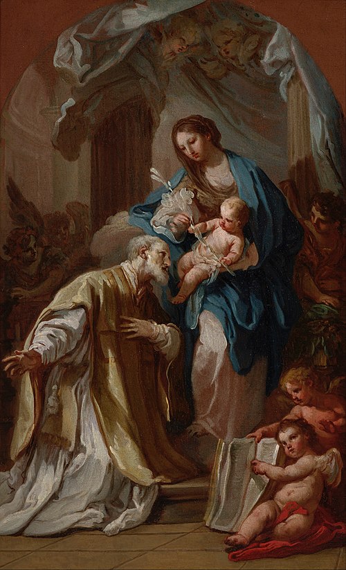 The Madonna Appearing to St. Philip Neri, 1740, Sebastiano Conca