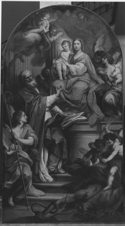Maria mit dem Kind auf dem Thron, 1722, Sebastiano Conca