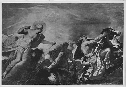 Apollo tötet die Kinder der Niobe, 1722, Sebastiano Conca