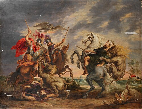 Lion hunts, 1650, Simon de Vos