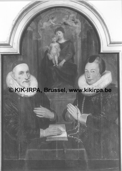 Donor and His Wife, , Simon de Vos