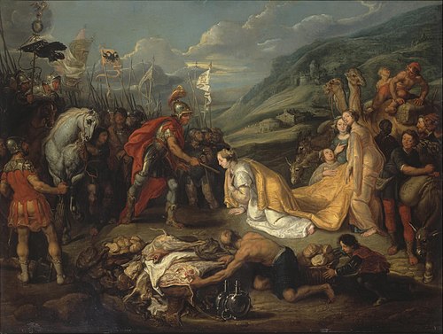 Abigail Bringing Gift to David, 1641, Simon de Vos