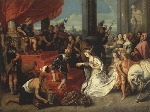 The Magnanimity of Scipio Africanus, 1641, Simon de Vos