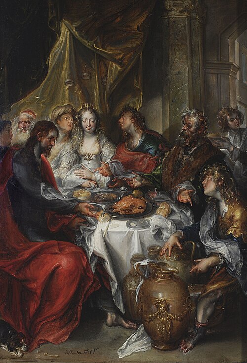 Les Noces de Cana, 1601, Simon de Vos