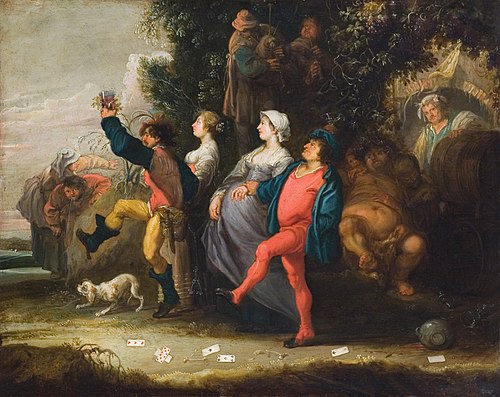 Une farandole villageoise, 1640, Simon de Vos