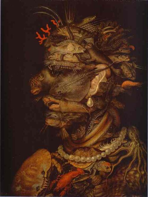 Water, 1566, Giuseppe Arcimboldo
