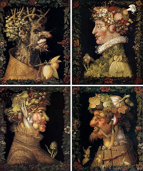 Les Quatre Saisons, 1563, Giuseppe Arcimboldo