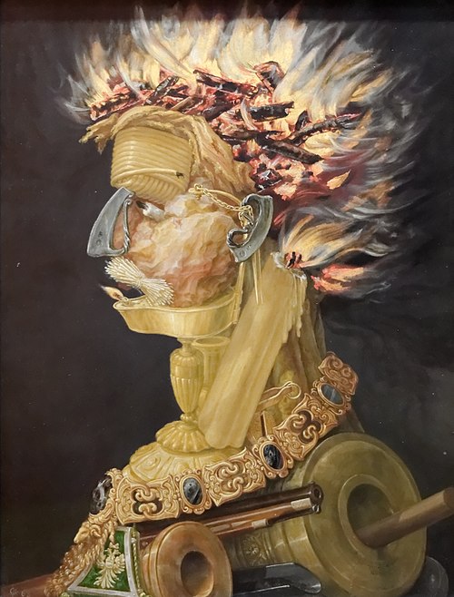 Allégorie du feu, 1566, Giuseppe Arcimboldo