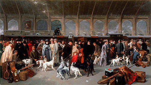 Going North: King's Cross Station, London, 1893, George Earl