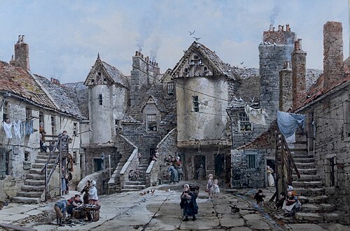 White-Horse Close, Edinburgh, 1900, Louise Rayner
