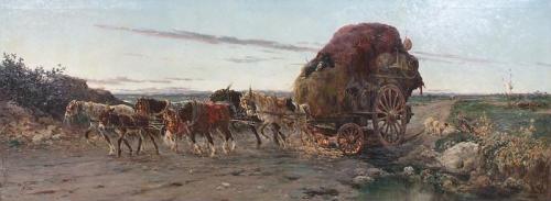 Dawn in The Roman Campagna, 1889, Aurelio Tiratelli