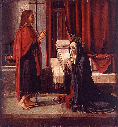Aparición de Cristo resucitado a la Virgen, 1515, Fernando Yáñez de la Almedina
