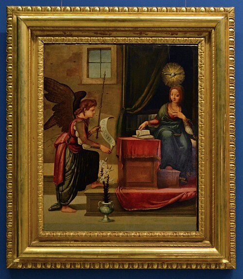 Annunciation, 1550, Fernando Yáñez de la Almedina