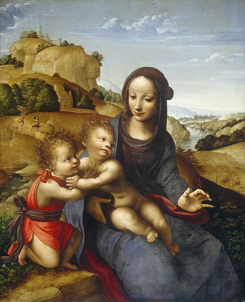 Madonna and Child with the Infant Saint John, 1505, Fernando Yáñez de la Almedina