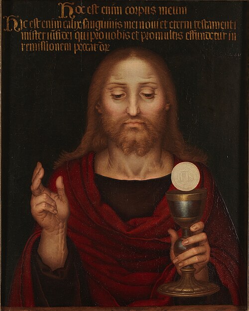 The Eucharistic Christ, 1520, Fernando Yáñez de la Almedina