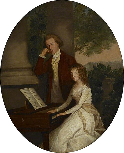 Double Portrait of a Young Unidentified Couple, 1786, Thomas Hickey