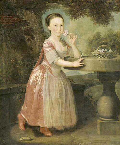 Eliza Durbin, Lady Elton (1756-1822) as a Child, 1760, Thomas Hickey