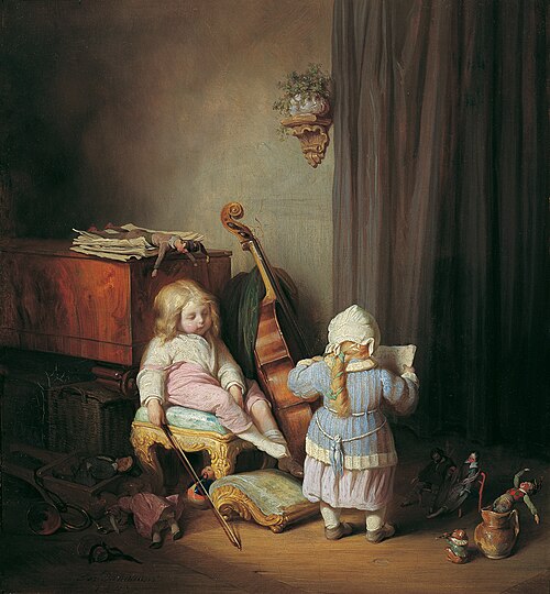 Die kleinen Virtuosen, 1843, Josef Danhauser