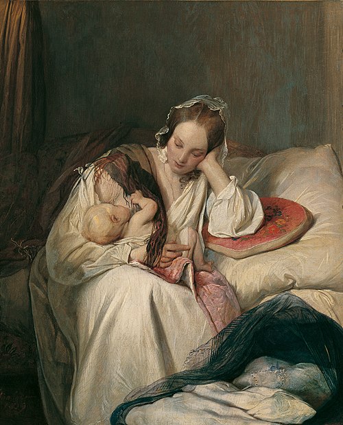 Mother's love, 1839, Josef Danhauser