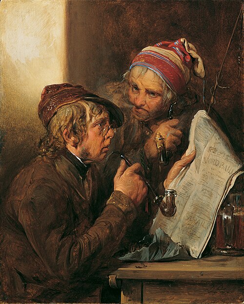 Newspaper Readers, 1840, Josef Danhauser