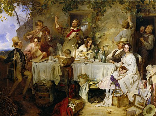 Wine women and singing, 1839, Josef Danhauser
