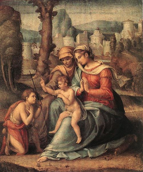 Vierge à l'Enfant, 1530, Francesco Ubertini dit Le Bacc