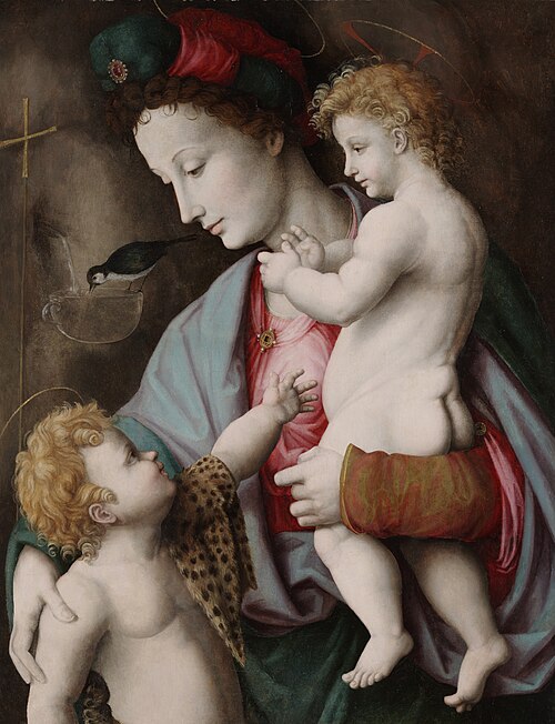 Madonna and Child with St. John, 1525, Francesco Ubertini dit Le Bacc